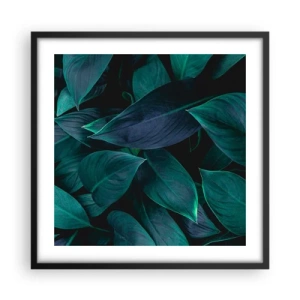 Poster in black frame - The Green Itself - 50x50 cm