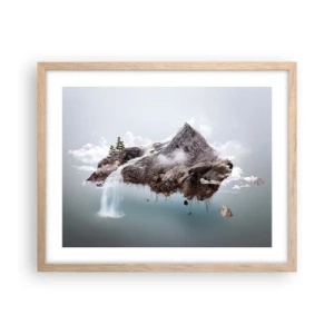 Poster in light oak frame - In the Eye of a Surrealist - 50x40 cm