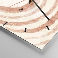 Clock face with lines