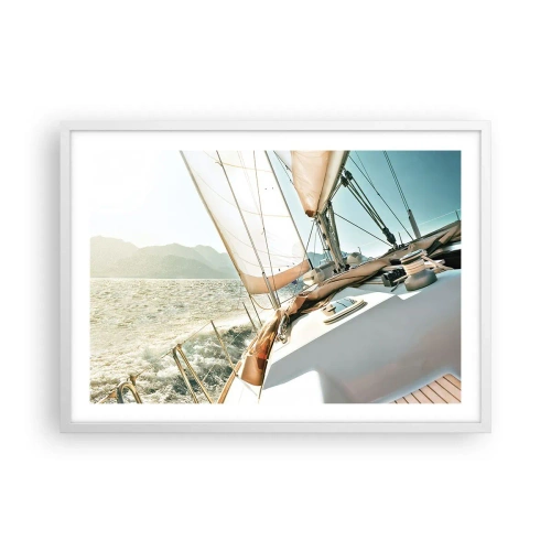 Poster in white frmae - Full Sail - 70x50 cm