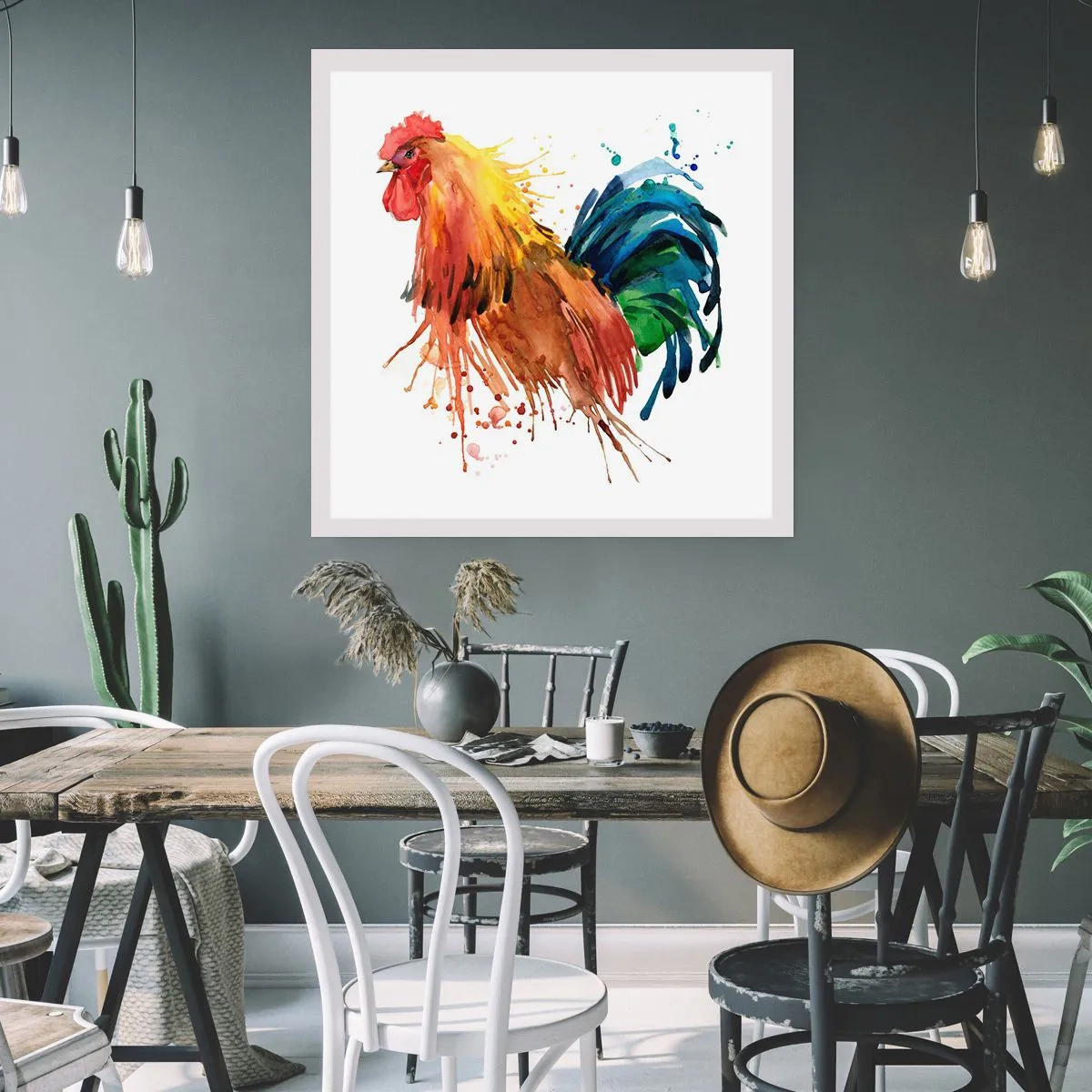 Poster - King Rooster - 60x60 cm