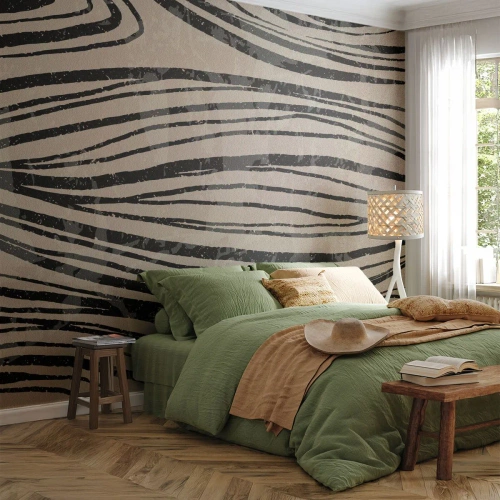 Photo Wallpaper Standard Eco - Spillover of Lines - Abstraction, Lines, Modern - 450x315 cm