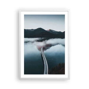 Poster in white frmae - By the Water Smooth as a Mirror - 50x70 cm