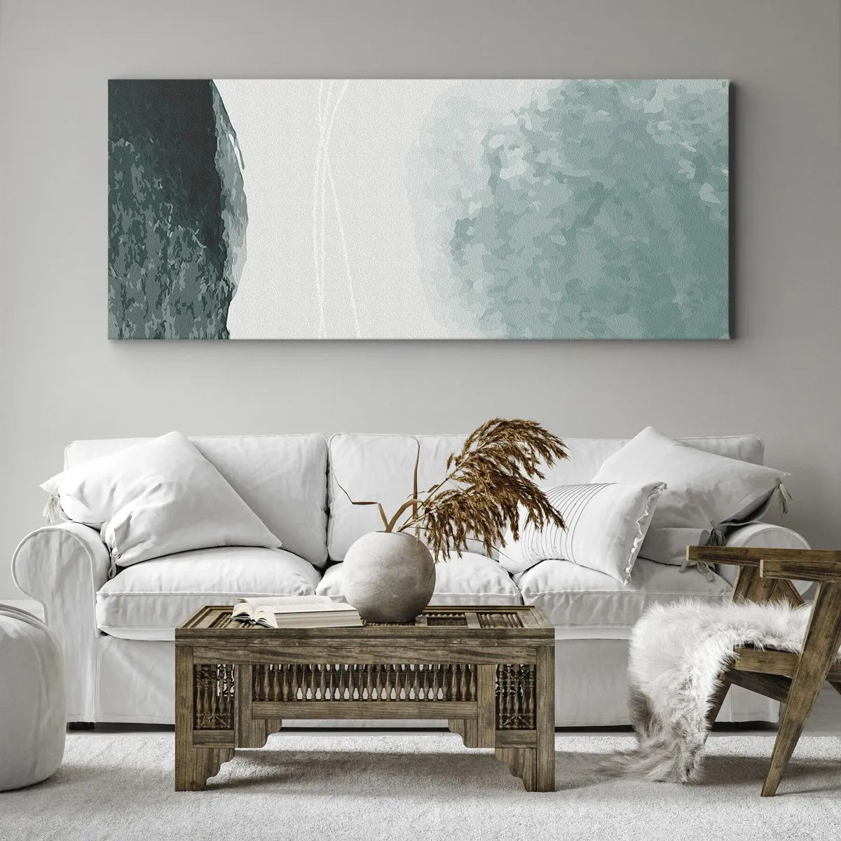Canvas picture - Encounter With Fog - 140x50 cm