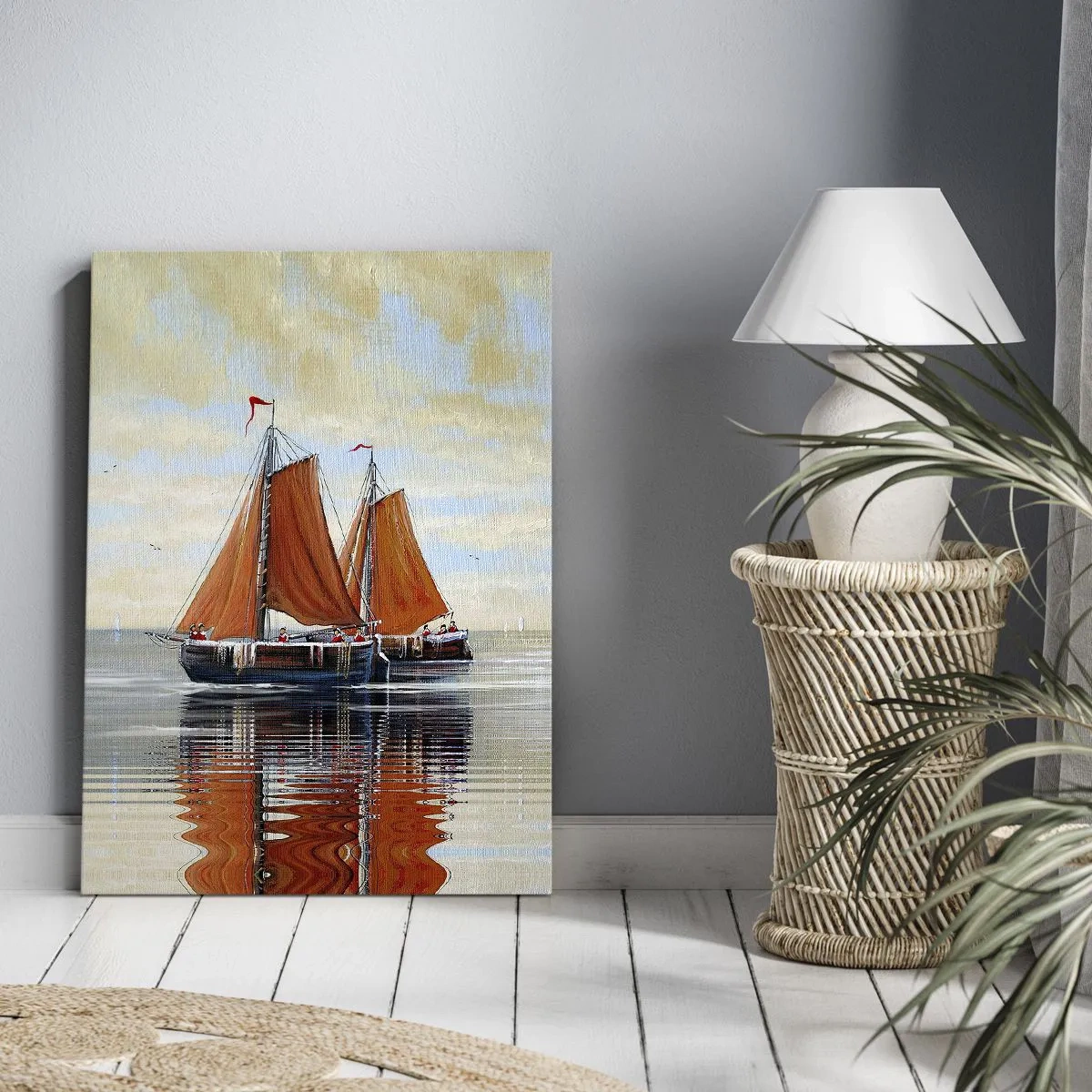 Canvas picture - Ahoy, Sailor, Sail… - 55x100 cm