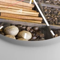 Clock face with lines