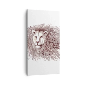 Canvas picture - Fiery Ruler - 55x100 cm