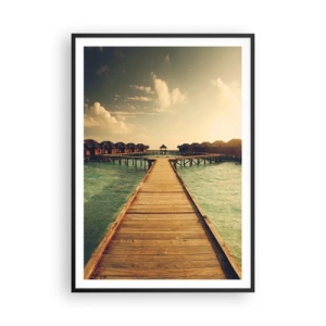 Poster in black frame - Warm Welcome - 70x100 cm