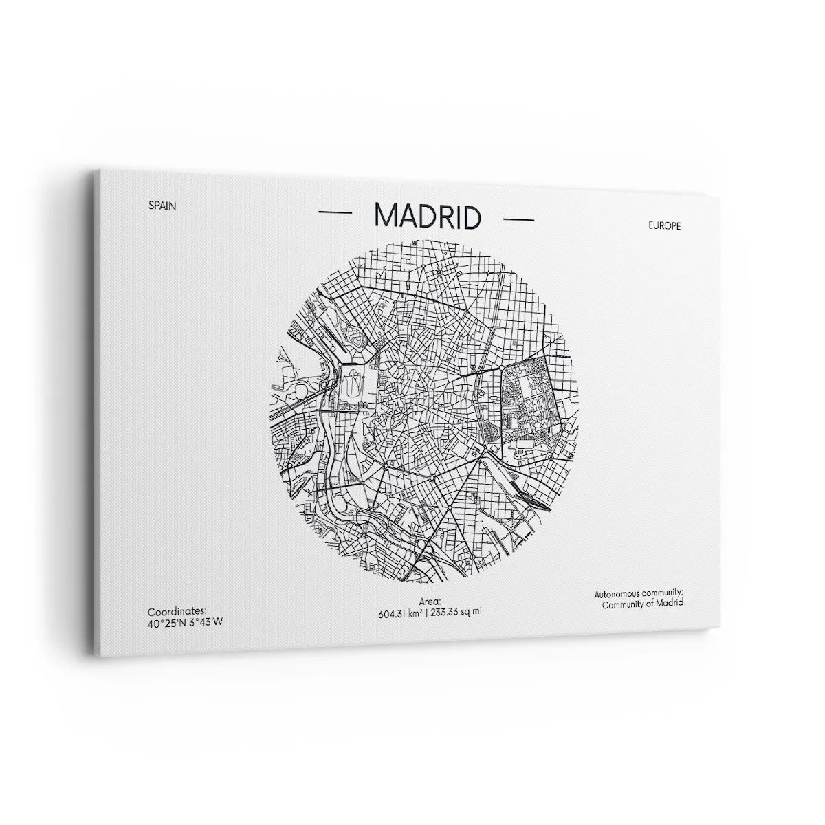 Canvas picture - Anatomy of Madrid - 120x80 cm