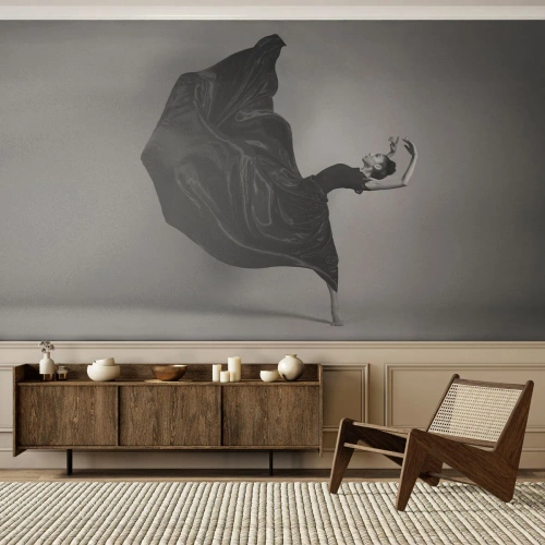 Custom Self-Adhesive Wallpaper Deluxe Sticker - On the Wings of Music - Dance, Woman, Dancer