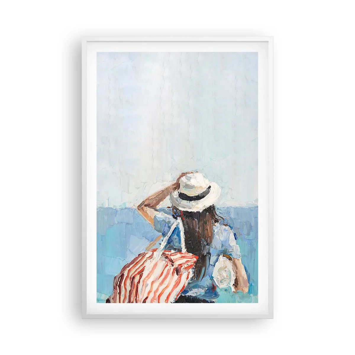 Poster in white frmae - Welcome to Holiday - 61x91 cm