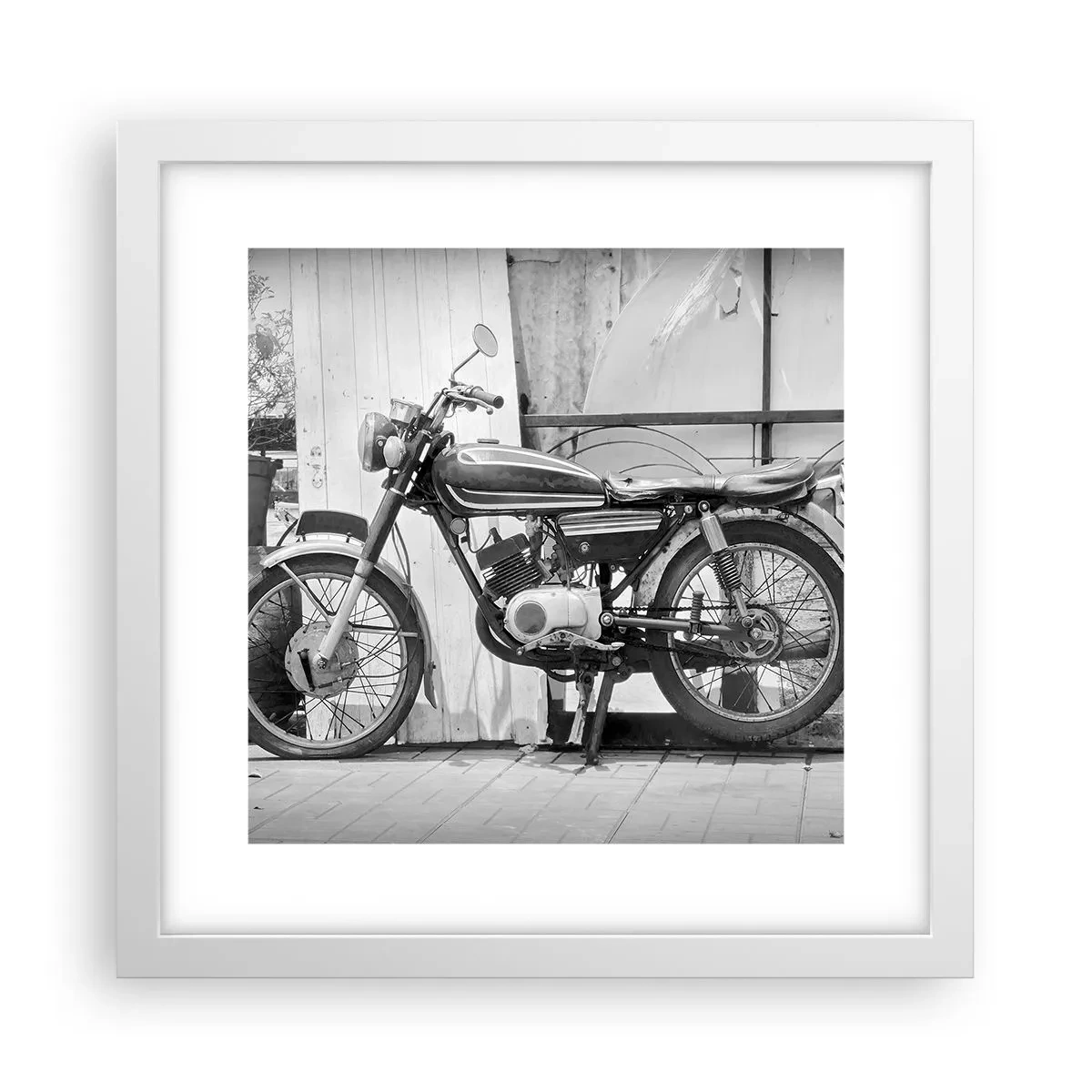 Poster in white frmae - Classics above All - 30x30 cm