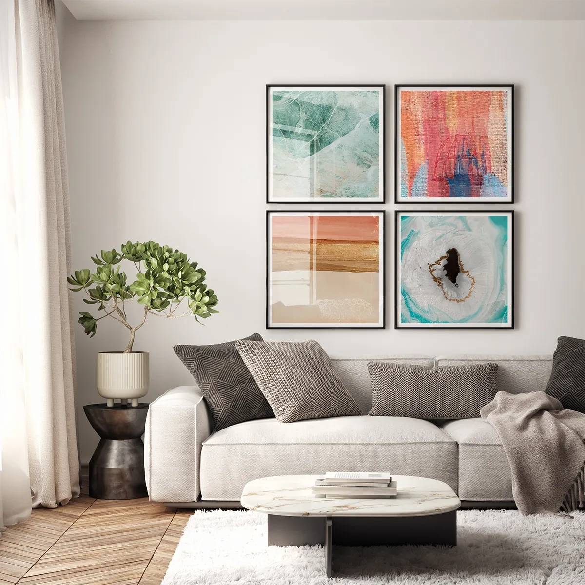 Precious stones - Inspiration for the living room