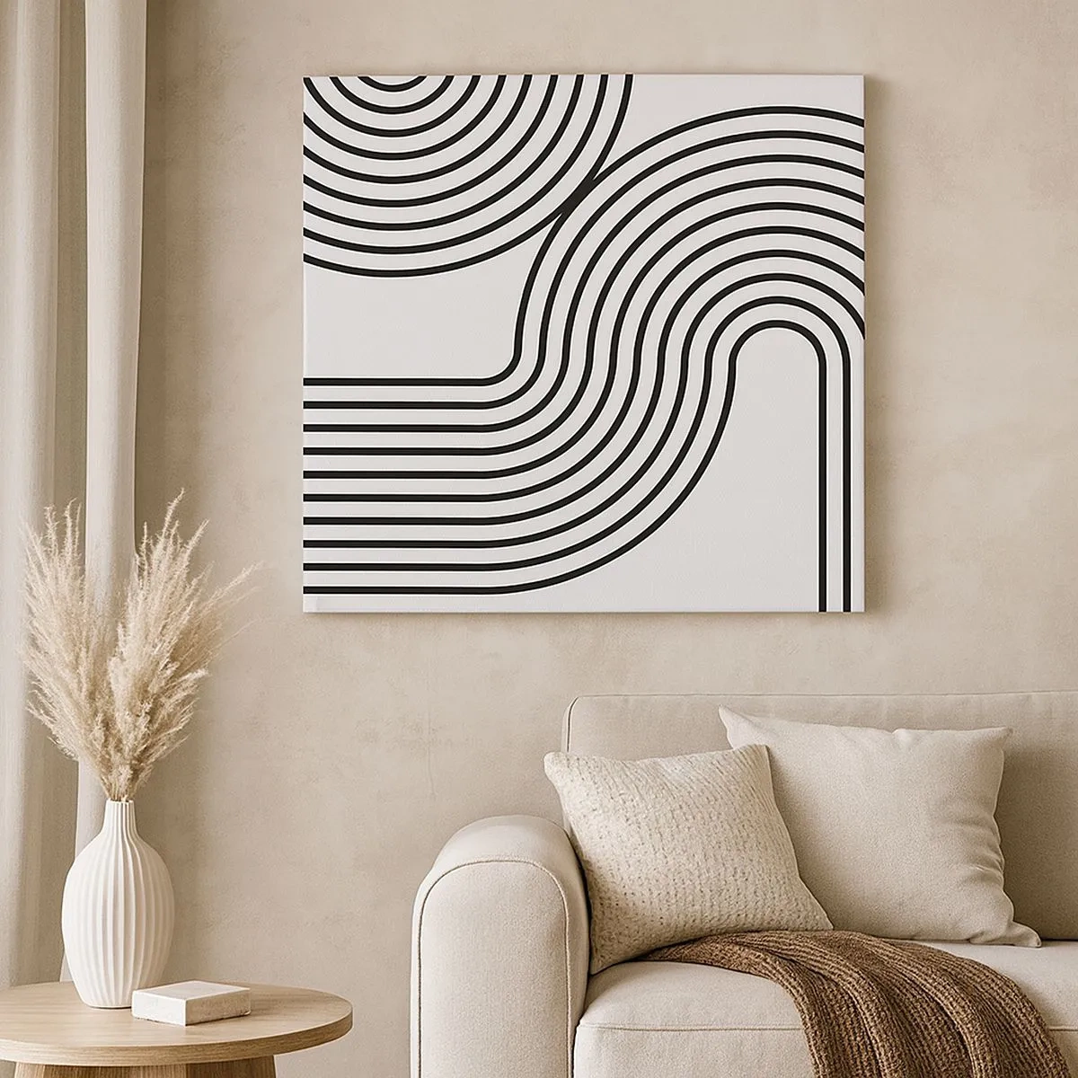 Canvas picture - On the Curve - 30x30 cm