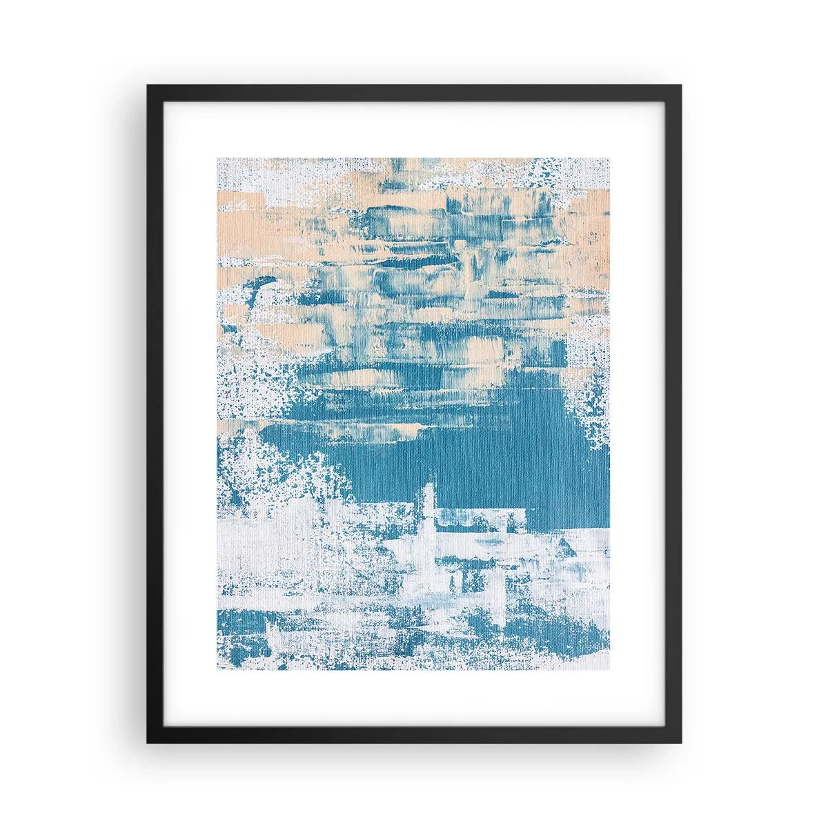 Poster in black frame - Through an Icicle - 40x50 cm