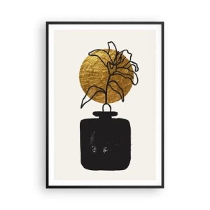 Poster in black frame - Beauty Precious as Gold - 70x100 cm