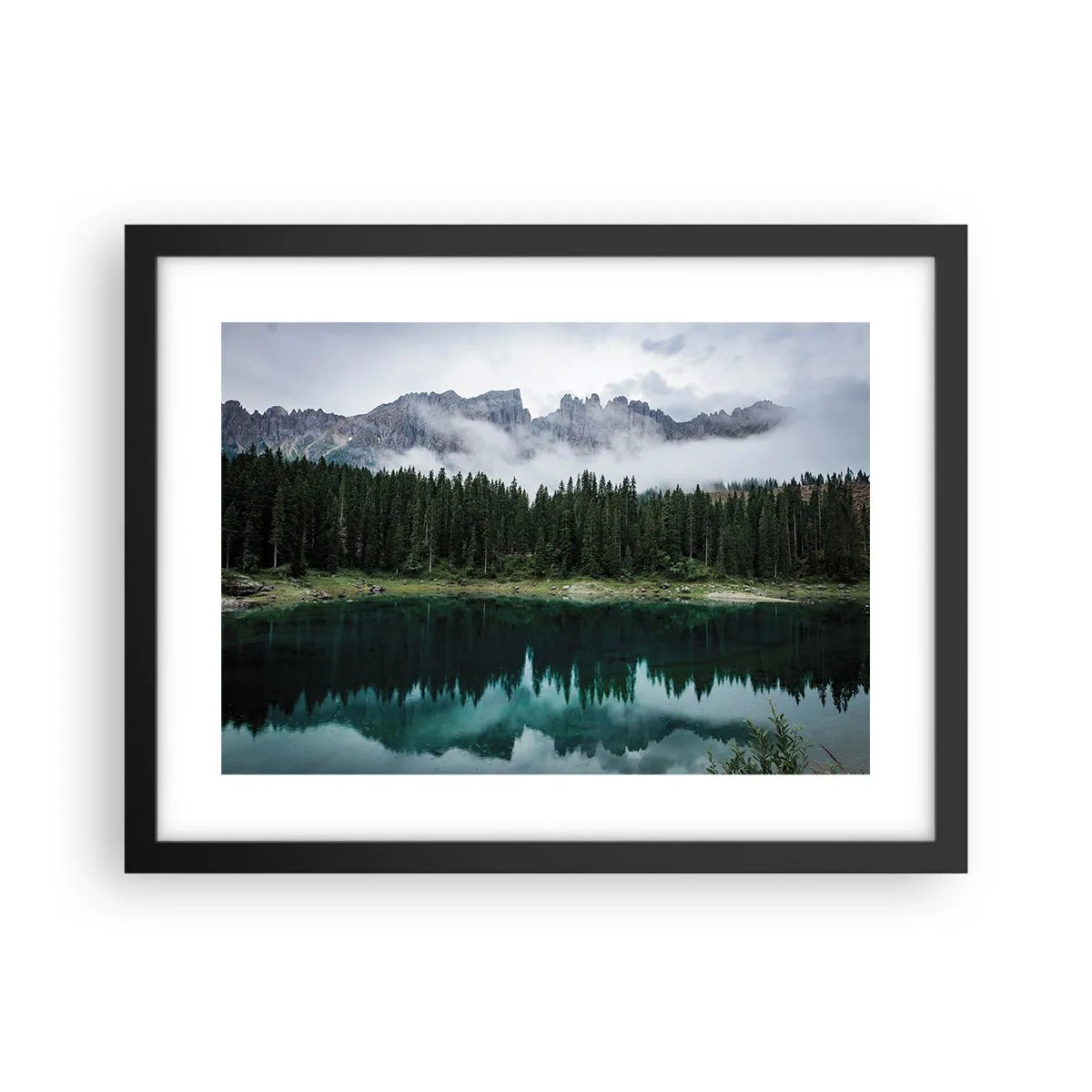 Poster in black frame - Quiet Please, Let's Not Wake Up Still Waters - 40x30 cm
