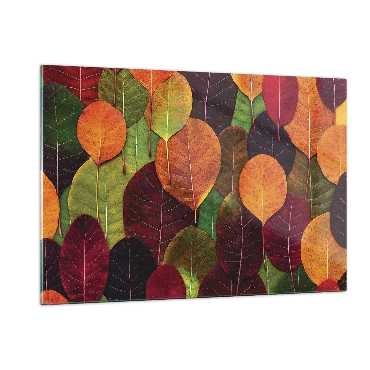 Glass picture - Autumn Mosaics - 120x80 cm