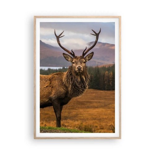 Poster in light oak frame - Majesty of Nature - 70x100 cm