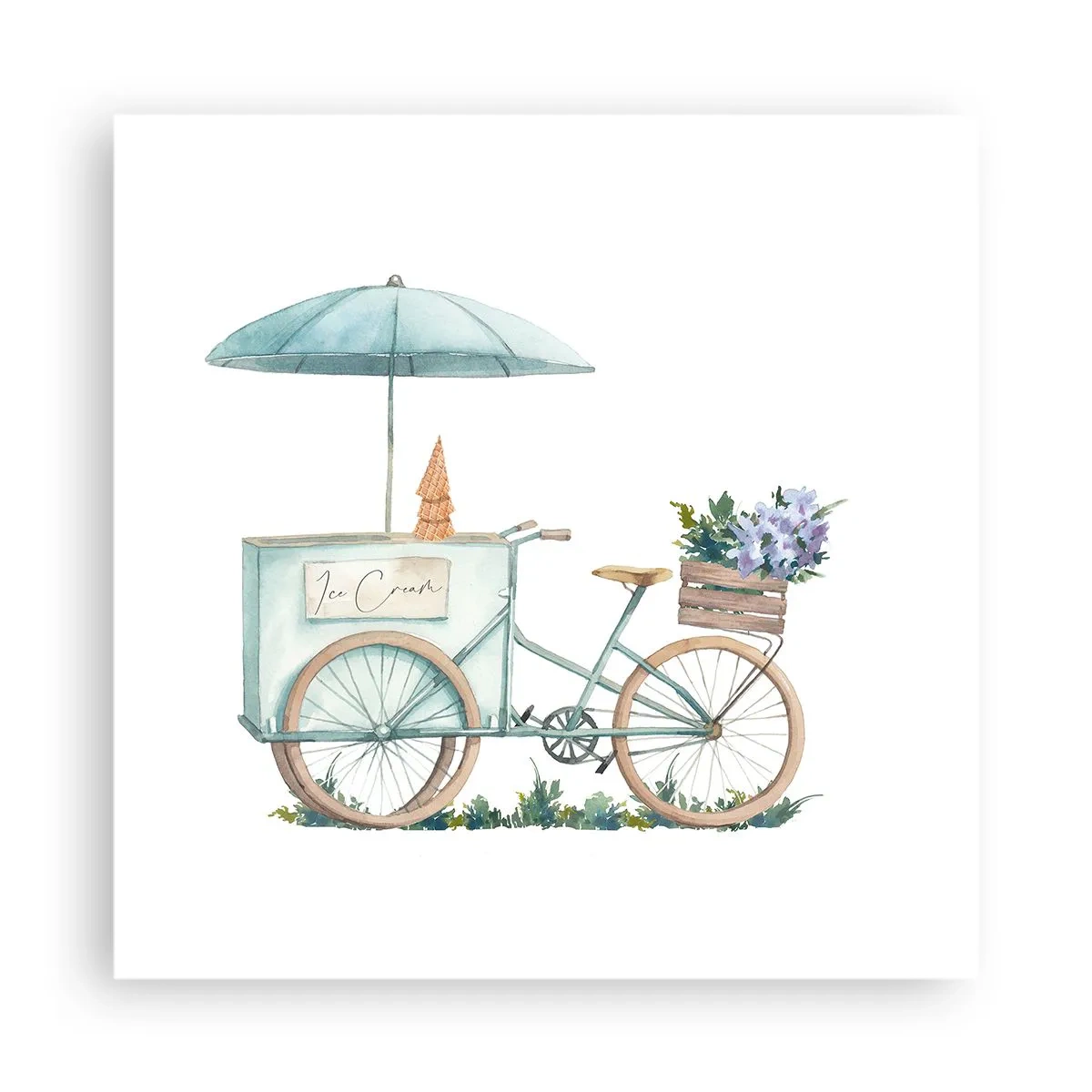 Poster - Sweet Memory of the Summer - 40x40 cm