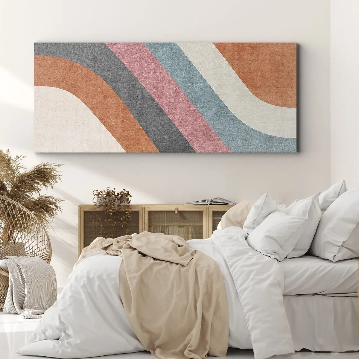 Canvas picture - Diagonal Composition - Movement - 100x40 cm