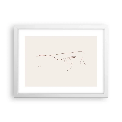 Poster in white frmae - Shape of Desire - 40x30 cm