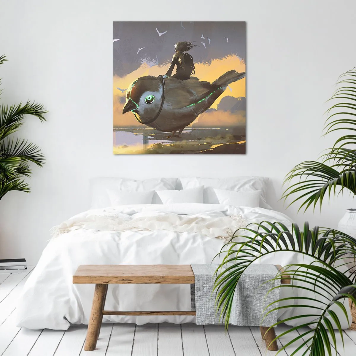 Canvas picture - Stop on a Fantastic Journey - 40x40 cm