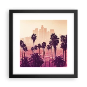 Poster in black frame - Californian Landscape - 30x30 cm