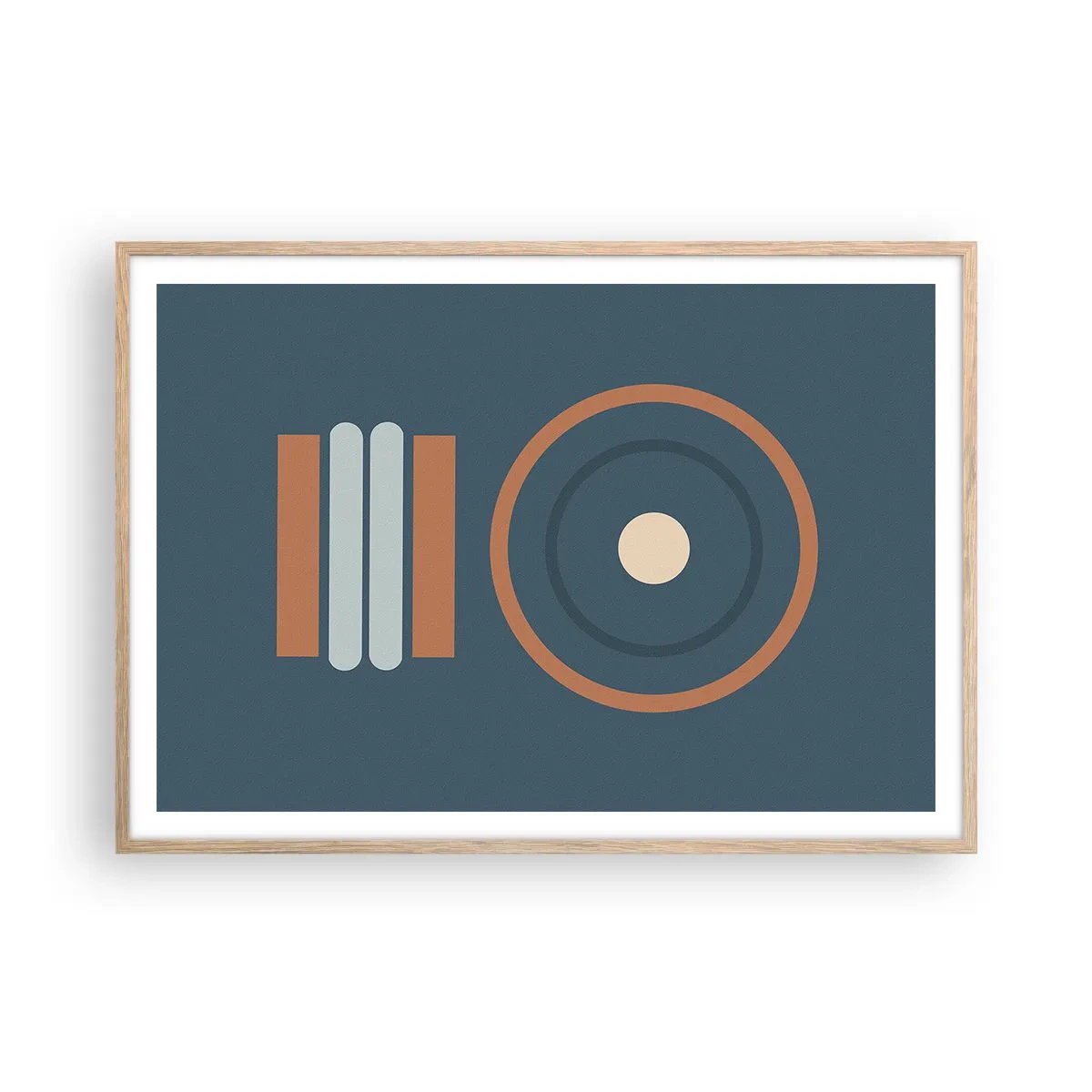 Poster in light oak frame - The Matter of Things - 100x70 cm