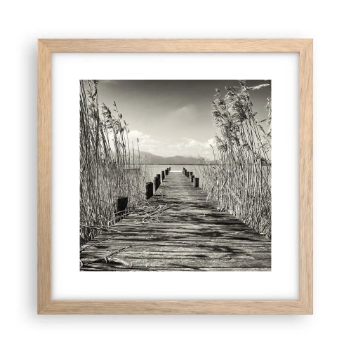 Poster in light oak frame - In the Grass - 30x30 cm