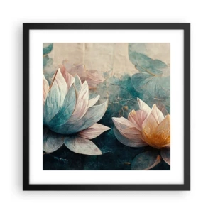 Poster in black frame - Stars of the Lake - 40x40 cm