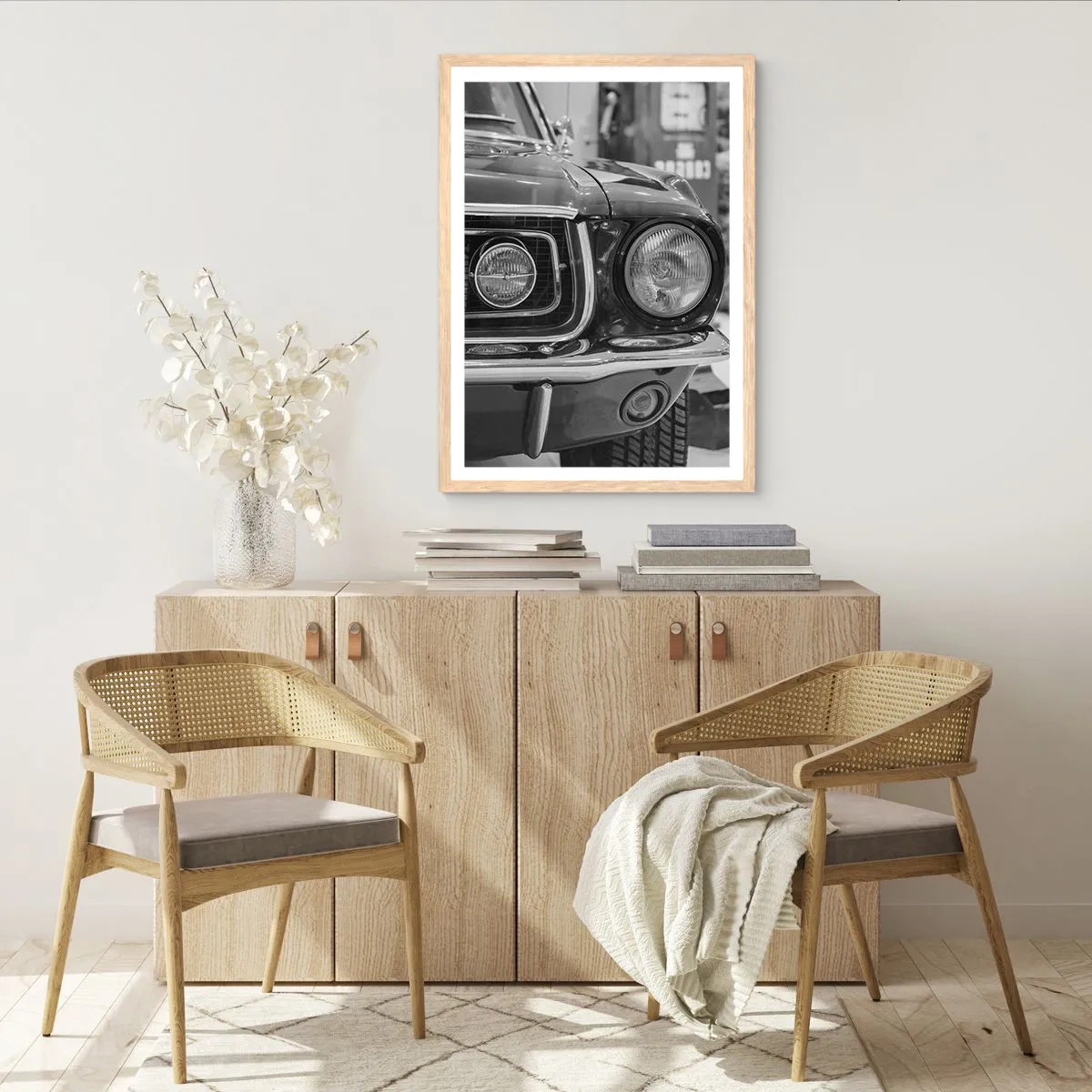 Poster in light oak frame - Rough Ride - 50x70 cm