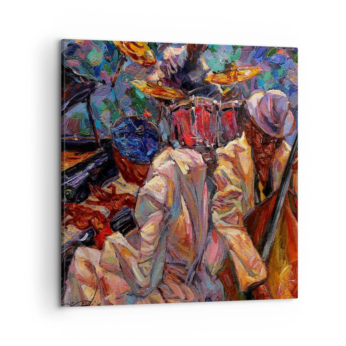 Canvas picture - In the Same Rhythm - 50x50 cm