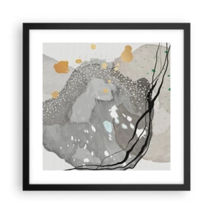 Poster in black frame - Organic Composition  - 40x40 cm