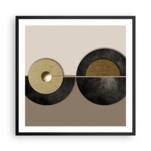 Poster in black frame - Variations on Wheel - 60x60 cm