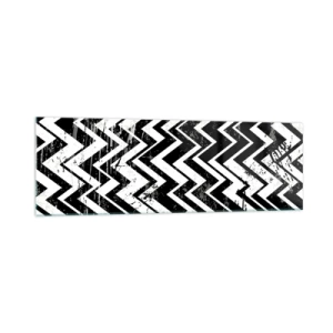 Glass picture - Zig-White Zag-Black - 160x50 cm
