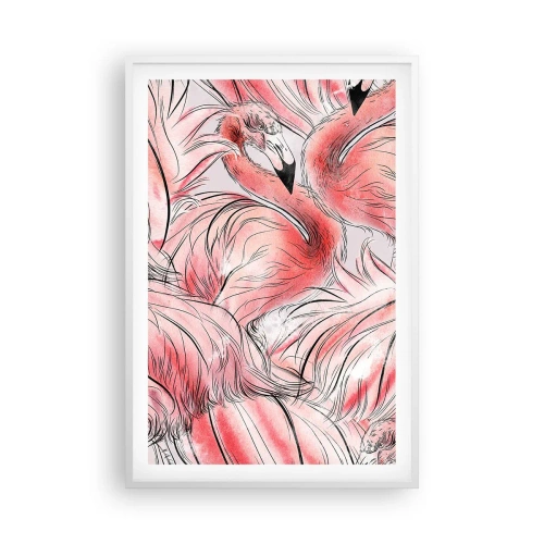 Poster in white frmae - Bird Corps de Ballet - 61x91 cm