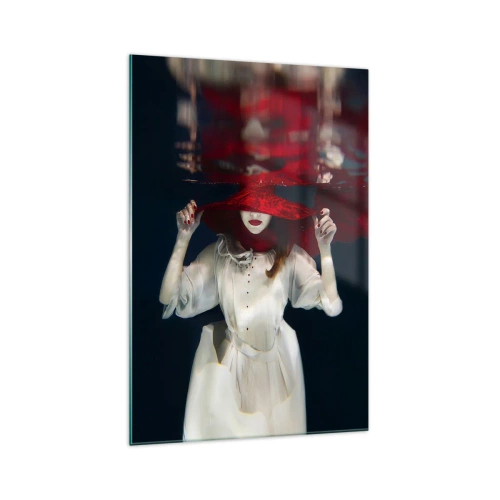 Glass picture - Mysterious Woman - 70x100 cm