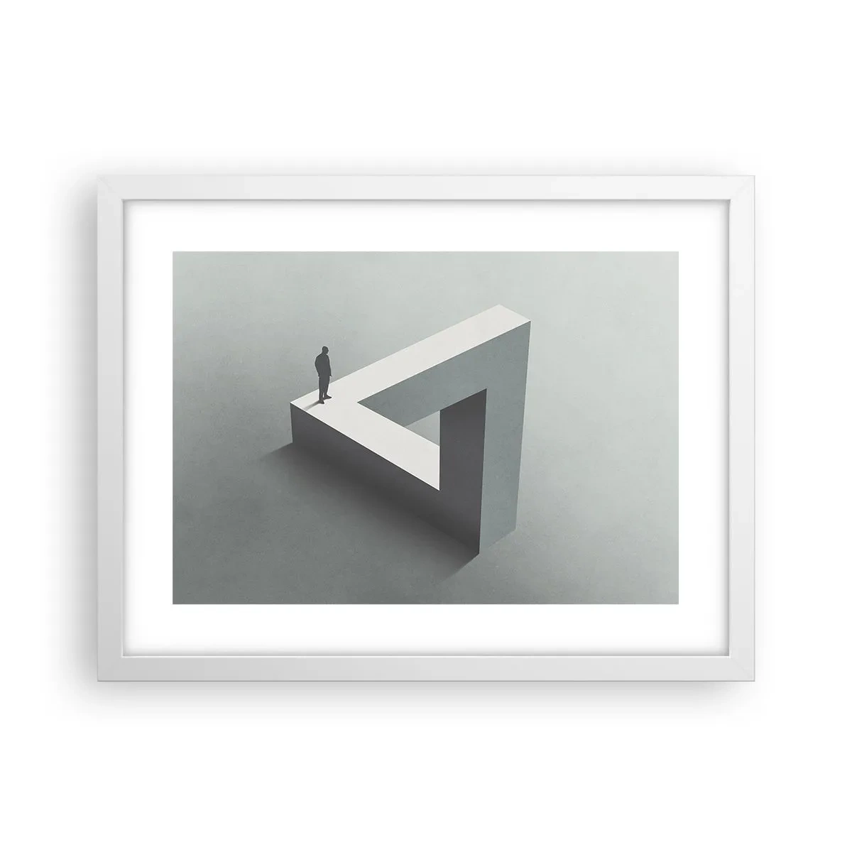 Poster in white frmae - And Yet It Is Possible - 40x30 cm