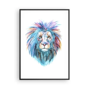 Poster in black frame - Electrifying Aura - 70x100 cm