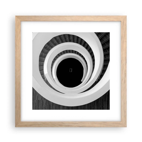 Poster in light oak frame - To the Point of the Matter - 30x30 cm