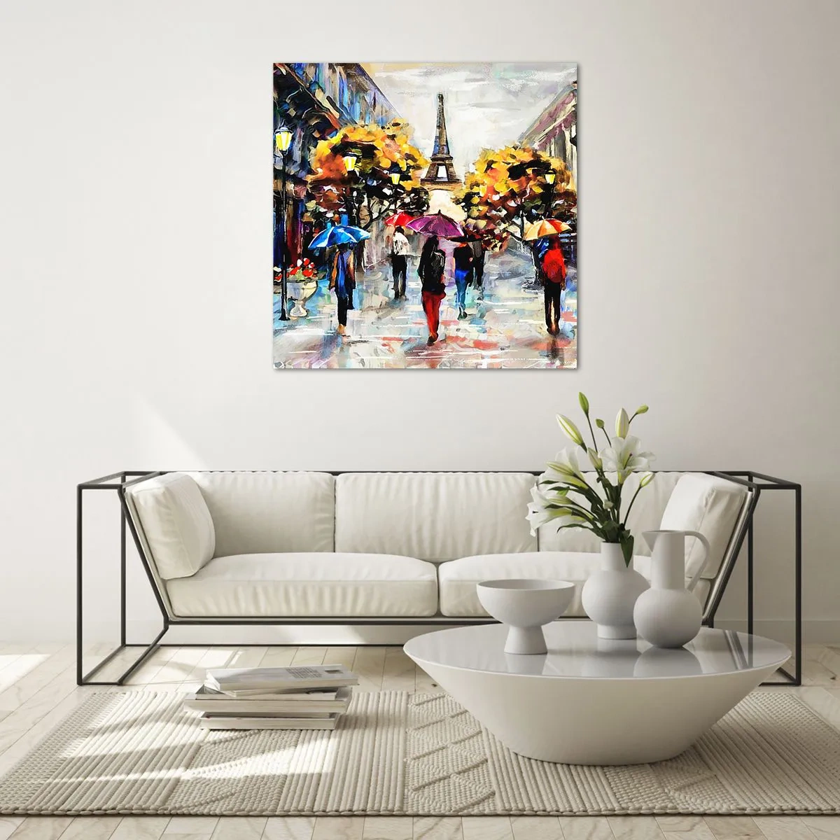 Glass picture - Especially Beautiful in Autumn - 30x30 cm