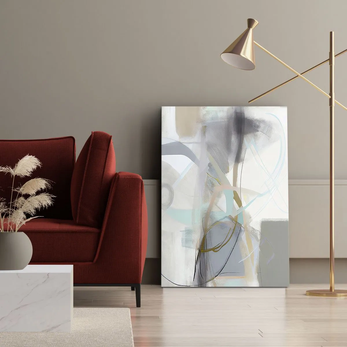 Canvas picture - Foggy Abstract - 70x100 cm