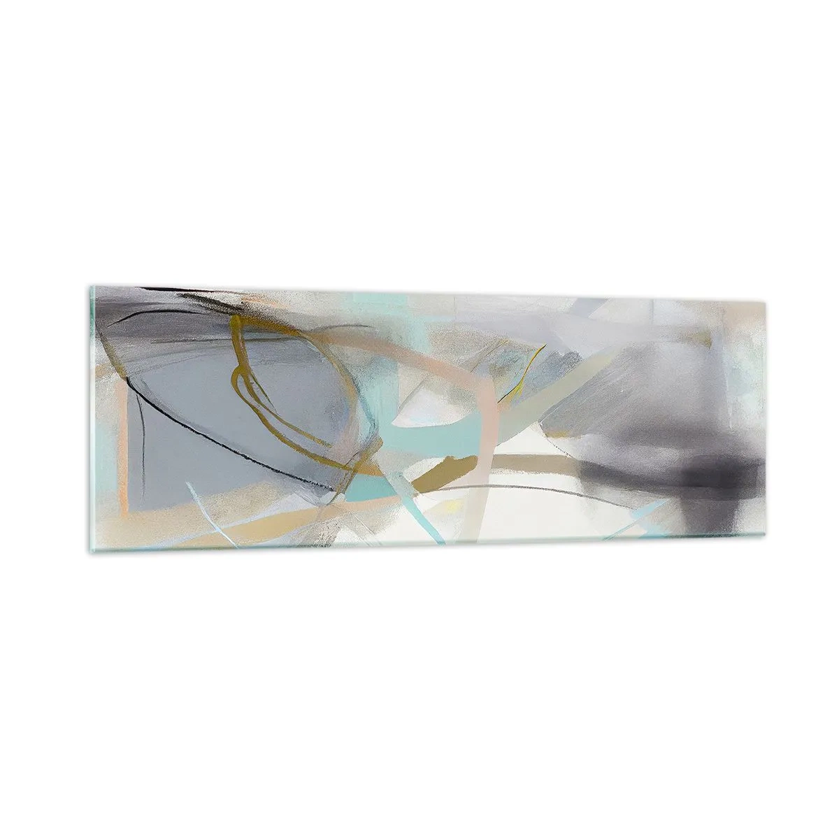 Glass picture - Foggy Abstract - 90x30 cm