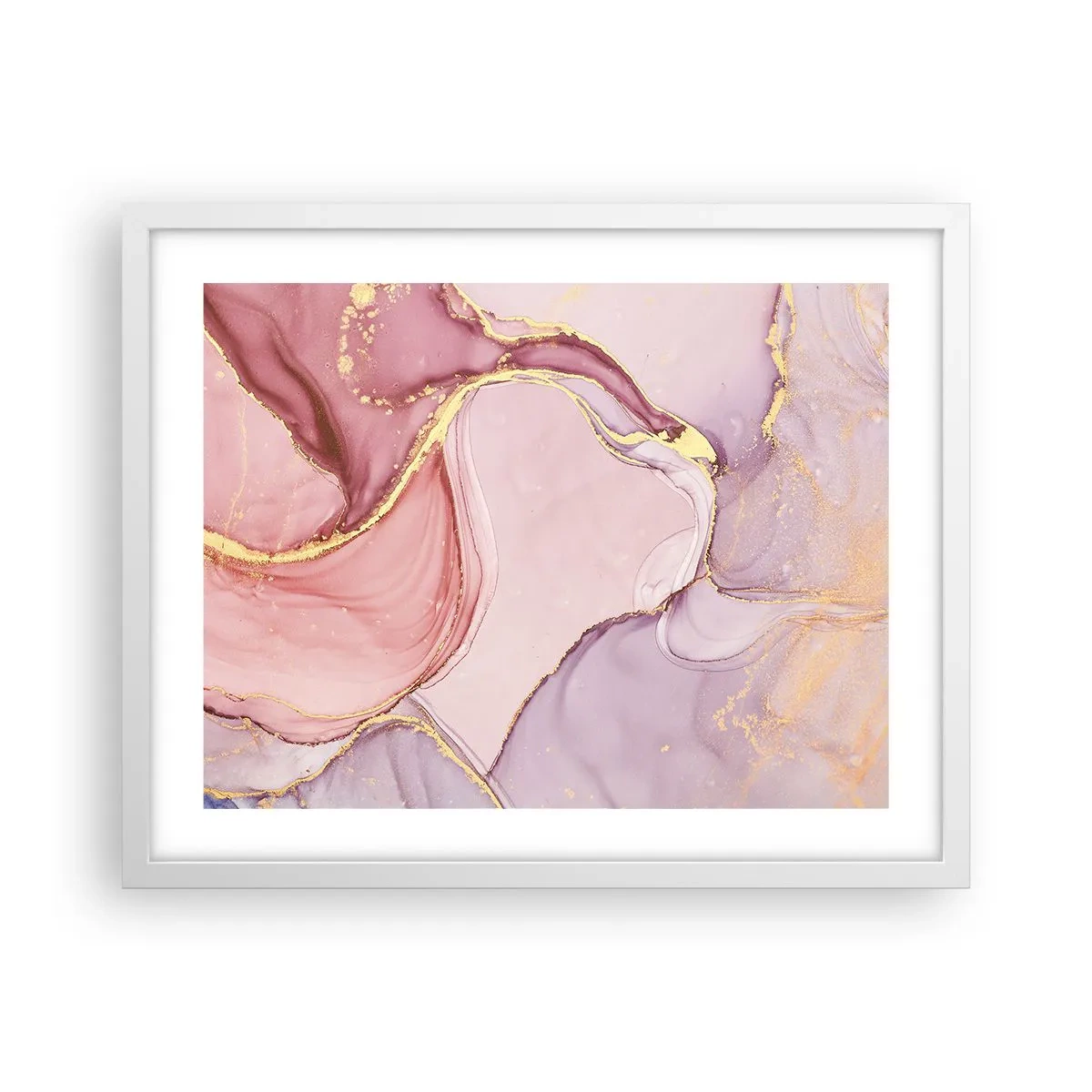 Poster in white frmae - Caress of Colours - 50x40 cm
