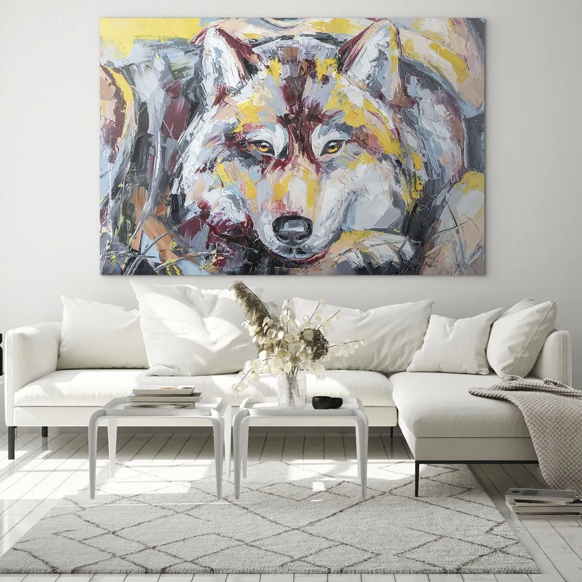 Glass picture - Wolf Eyes - 120x80 cm