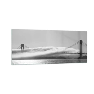 Glass picture - Sailing through the Golden Gate - 100x40 cm