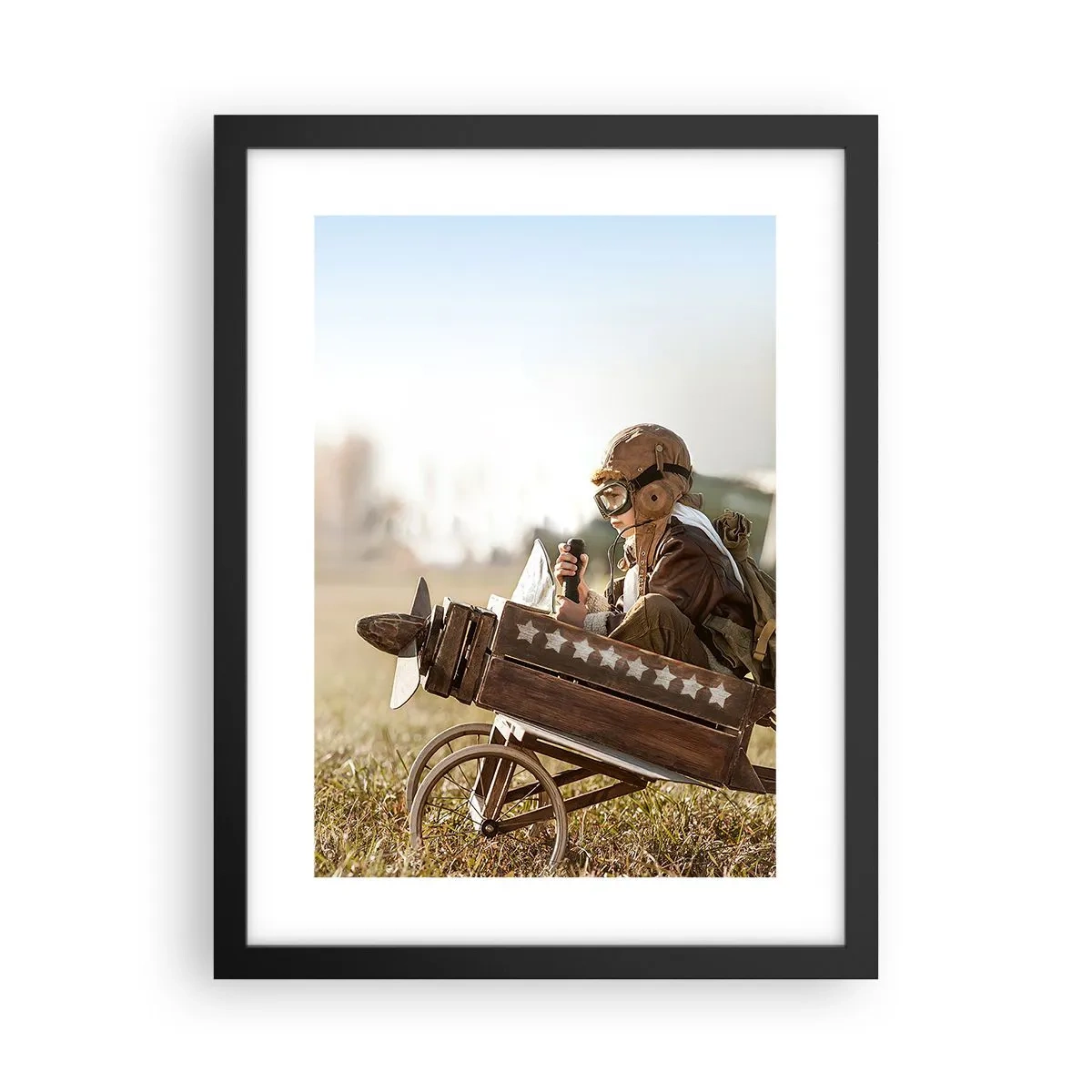 Poster in black frame - Take off for a Dream - 30x40 cm