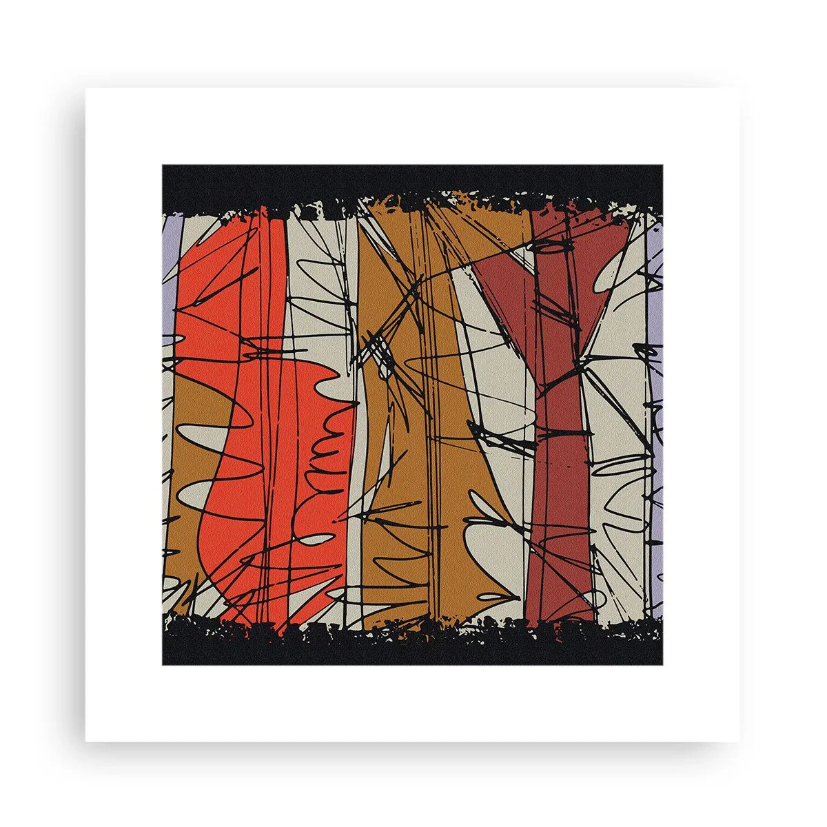 Poster - Spontaneous Composition - 30x30 cm