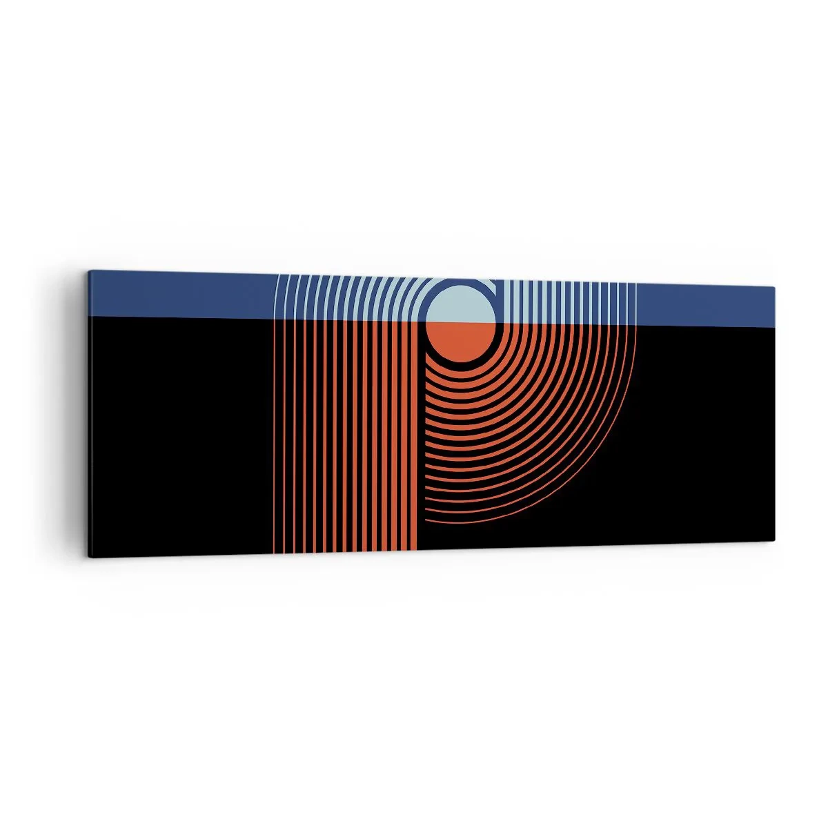 Canvas picture - In a Geometrical Embrace - 140x50 cm